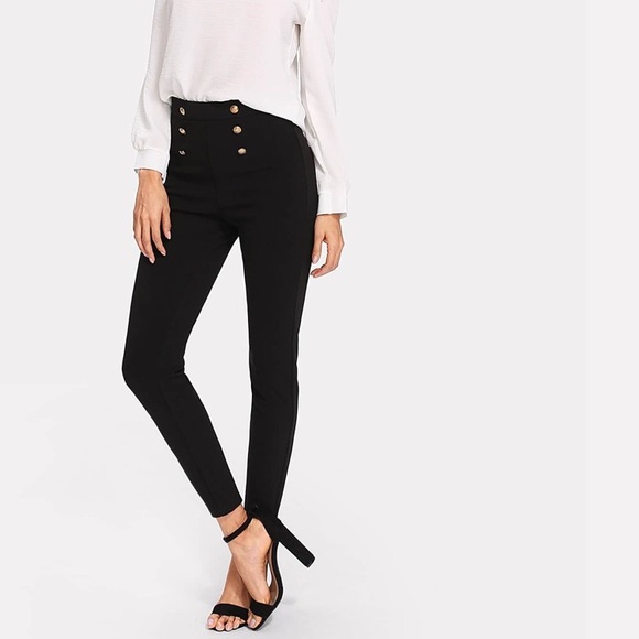 Pants - Skinny Fit Sailor Pant